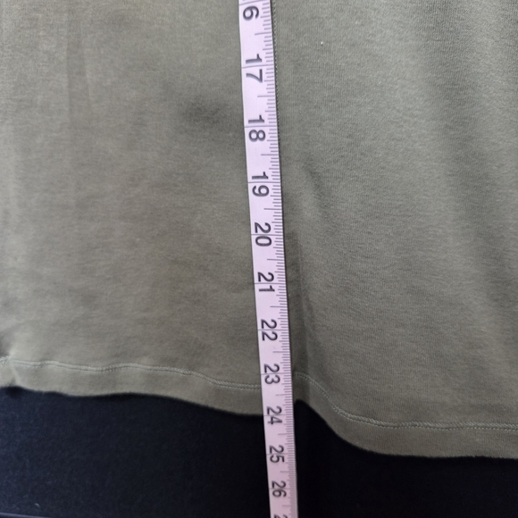 Tee Shop Olive Green Women's Long Sleeve Tee Large - Picture 4 of 5